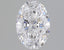 0.8 Carat Certified Oval Loose Stone Lab Grown Diamond