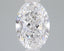 1.5 Carat Certified Oval Loose Stone Lab Grown Diamond