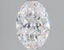 1.5 Carat Certified Oval Loose Stone Lab Grown Diamond