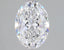 1.5 Carat Certified Oval Loose Stone Lab Grown Diamond