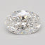 0.9 Carat Certified Oval Loose Stone Lab Grown Diamond