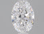 0.8 Carat Certified Oval Loose Stone Lab Grown Diamond