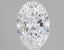 2 Carat Certified Oval Loose Stone Lab Grown Diamond