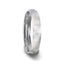 EMPRESA Silver Brushed Finish Domed Women's Wedding Band - 4mm - Larson Jewelers