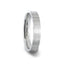 ARISTA Silver Brushed Finish Flat Style Women's Wedding Band - 4mm - Larson Jewelers