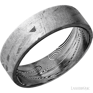 Meteorite with None Finish and Tightweave - 7MM - Larson Jewelers