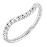 14K White Gold Accented Matching Band