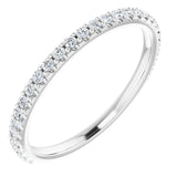 14K White Gold Accented Matching Band