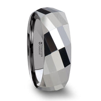 ETERNITY Multi-Faceted Tungsten Carbide Band - 4mm - 8mm - Larson Jewelers