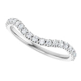 14K White Gold Accented Matching Band