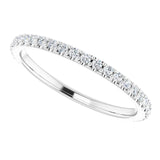 14K White Gold Accented Matching Band