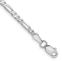 14k WG 2.75mm Flat Figaro Chain