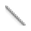 14K White Gold 1mm Franco with Lobster Clasp Chain Necklace