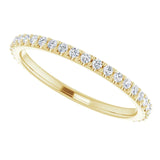 14K Yellow Gold Accented Matching Band