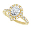 ANGEL 14K Yellow Gold Accented Pear Engagement Ring